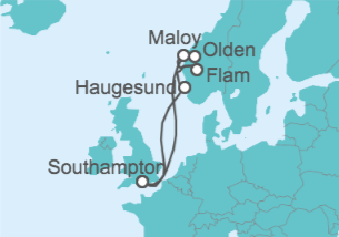 Itinerario del Crucero Noruega TI - MSC Cruceros