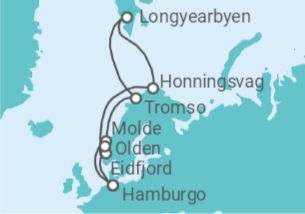 Itinerario del Crucero Noruega TI - MSC Cruceros