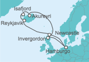 Itinerario del Crucero Reino Unido, Islandia TI - MSC Cruceros