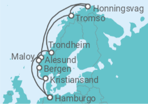 Itinerario del Crucero Noruega TI - MSC Cruceros