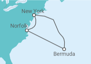 Itinerario del Crucero Bermudas - NCL Norwegian Cruise Line