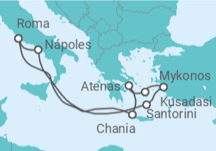 Itinerario del Crucero Italia, Grecia, Turquía - Royal Caribbean
