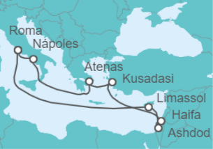 Itinerario del Crucero Chipre,  Turquía, Grecia, Italia - Royal Caribbean