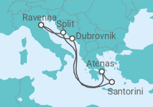 Itinerario del Crucero Croacia y Grecia  - Royal Caribbean