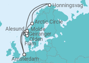 Itinerario del Crucero Noruega - Royal Caribbean
