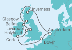 Itinerario del Crucero Reino Unido - Royal Caribbean