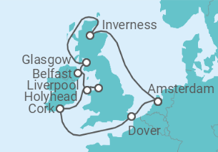 Itinerario del Crucero Reino Unido - Royal Caribbean