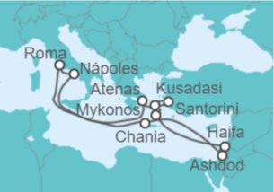 Itinerario del Crucero Grecia, Turquía,  Italia - Royal Caribbean
