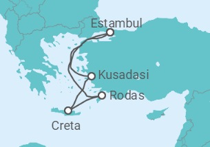 Itinerario del Crucero Turquía y Grecia II - Costa Cruceros
