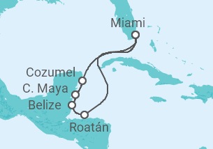 Itinerario del Crucero Honduras, Belice, México TI - MSC Cruceros