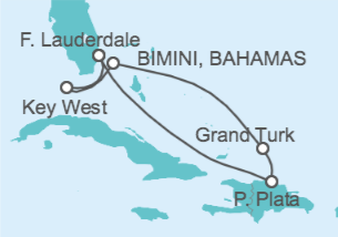 Itinerario del Crucero Playas de ensueño - Celebrity Cruises