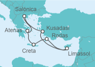 Itinerario del Crucero Islas Griegas - Celebrity Cruises