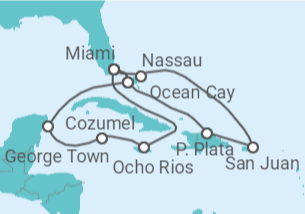 Crucero México, Islas Caimán, Jamaica, Estados Unidos (.), Bahamas,  Puerto Rico TI desde Miami (EEUU) (MSC Seascape) | Logitravel