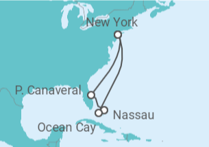 Itinerario del Crucero Islas paradisiacas - MSC Cruceros