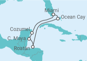 Itinerario del Crucero Honduras, México - MSC Cruceros