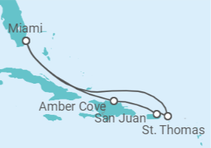 Itinerario del Crucero Islas Vírgenes y Puerto Rico - Carnival Cruise Line
