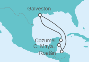 Itinerario del Crucero México - Carnival Cruise Line