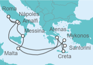 Itinerario del Crucero Italia, Malta, Grecia - Oceania Cruises