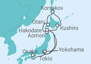 Itinerario del Crucero Desde Kyoto (Osaka) a Yokohama - Princess Cruises