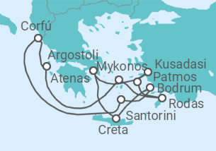 Itinerario del Crucero Turquía, Grecia - NCL Norwegian Cruise Line