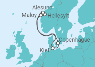 Itinerario del Crucero Noruega, Alemania TI - MSC Cruceros