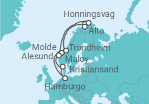 Itinerario del Crucero Noruega TI - MSC Cruceros