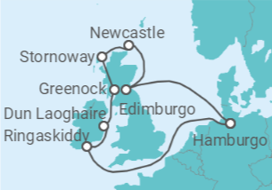 Itinerario del Crucero Reino Unido - MSC Cruceros