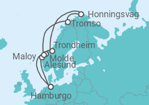 Itinerario del Crucero Noruega - MSC Cruceros