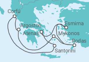 Itinerario del Crucero Turquía, Grecia - NCL Norwegian Cruise Line