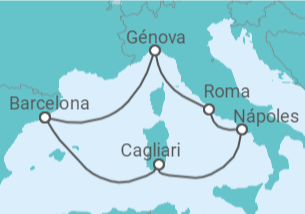 Itinerario del Crucero Italia - Costa Cruceros