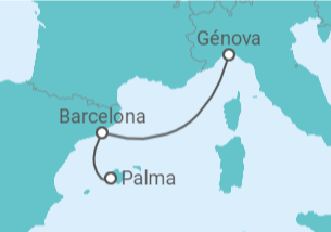 Itinerario del Crucero España TI - MSC Cruceros