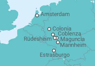 Itinerario del Crucero Rin Clásico II - Crucemundo