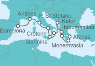 Itinerario del Crucero Mediterráneo Oriental - Regent Seven Seas