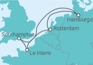 Itinerario del Crucero Reino Unido, Alemania, Holanda - MSC Cruceros