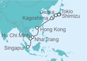 Itinerario del Crucero Japón, Filipinas, Vietnam - Royal Caribbean