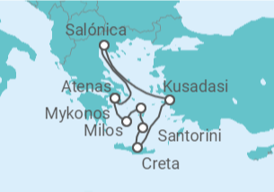 Itinerario del Crucero Egeo Idílico - Celestyal Cruises