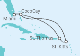 Itinerario del Crucero Caribe Oriental y CocoCay - Royal Caribbean