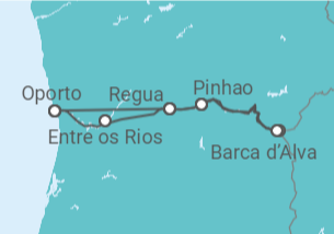 Itinerario del Crucero Portugal - AmaWaterways
