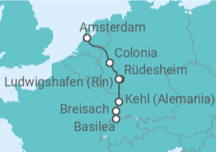 Itinerario del Crucero Mercados de Navidad en el Rin - AmaWaterways