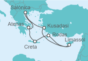 Itinerario del Crucero Islas Griegas - Celebrity Cruises