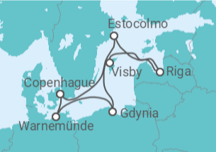 Itinerario del Crucero Mar Báltico - MSC Cruceros