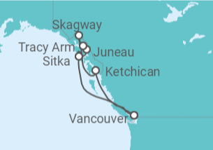 Itinerario del Crucero Alaska - Royal Caribbean