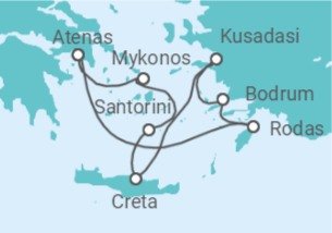 Itinerario del Crucero Islas Griegas y Turquía - NCL Norwegian Cruise Line