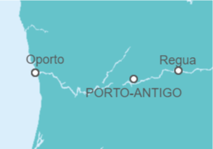 Itinerario del Crucero El valle del Duero  - CroisiEurope