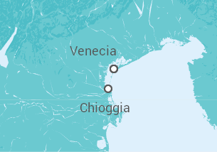 Itinerario del Crucero Navidad en Venecia y su laguna  - CroisiEurope