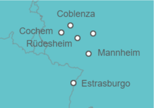 Itinerario del Crucero Crucero por 3 rios: Rin, Mosela y Meno  - CroisiEurope