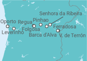 Itinerario del Crucero El valle del Duero y Salamanca  - CroisiEurope