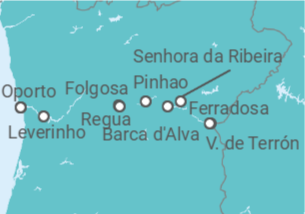 Itinerario del Crucero El valle del Duero y Salamanca - CroisiEurope
