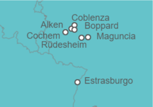 Itinerario del Crucero La magia del Rin y Mosela  - CroisiEurope
