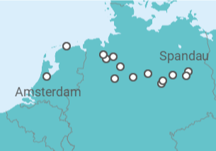 Itinerario del Crucero Crucero fluvial de Berlín a Ámsterdam  - CroisiEurope